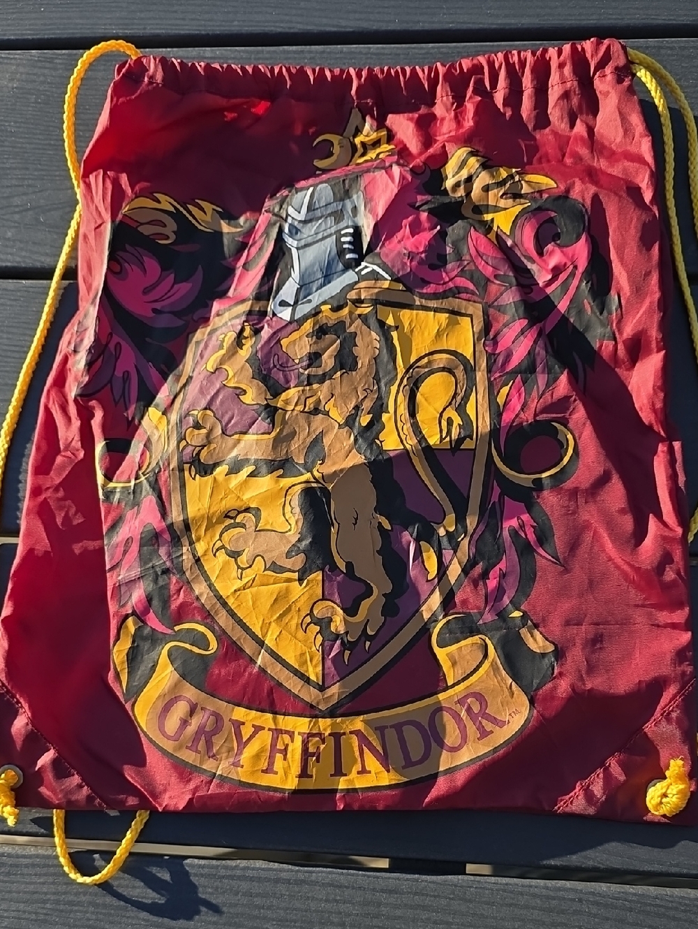 Gryffindor Red Kids Drawstring Backpack